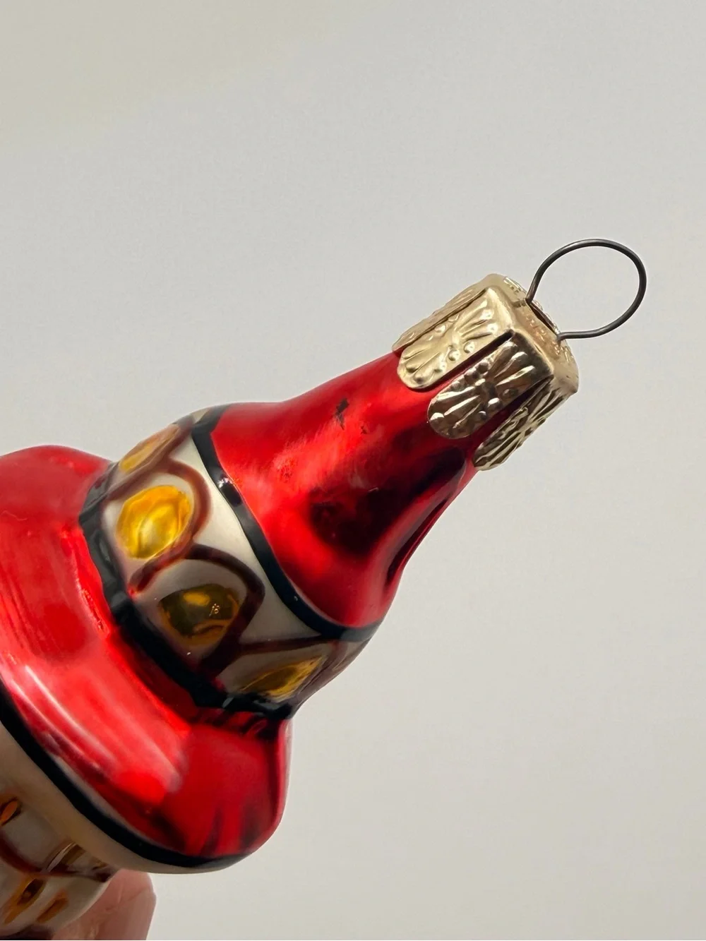 Red and Silver Glass Lighthouse Holiday Ornament